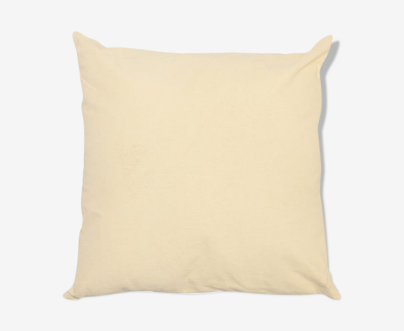 Coussin coton jaune 45x45cm