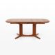 Extendable Solid Teak Dining Table from Glostrup Møbelfabrik, 1960s