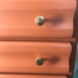 Terracotta vintage chest of drawers