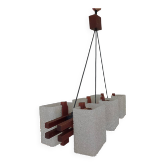 Vintage Scandinavian chandelier from the 50s and 60s.