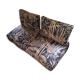 2 armchairs bamboo fabric