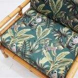 Vintage rattan armchairs Vivai del Sud 1970s , set of 2