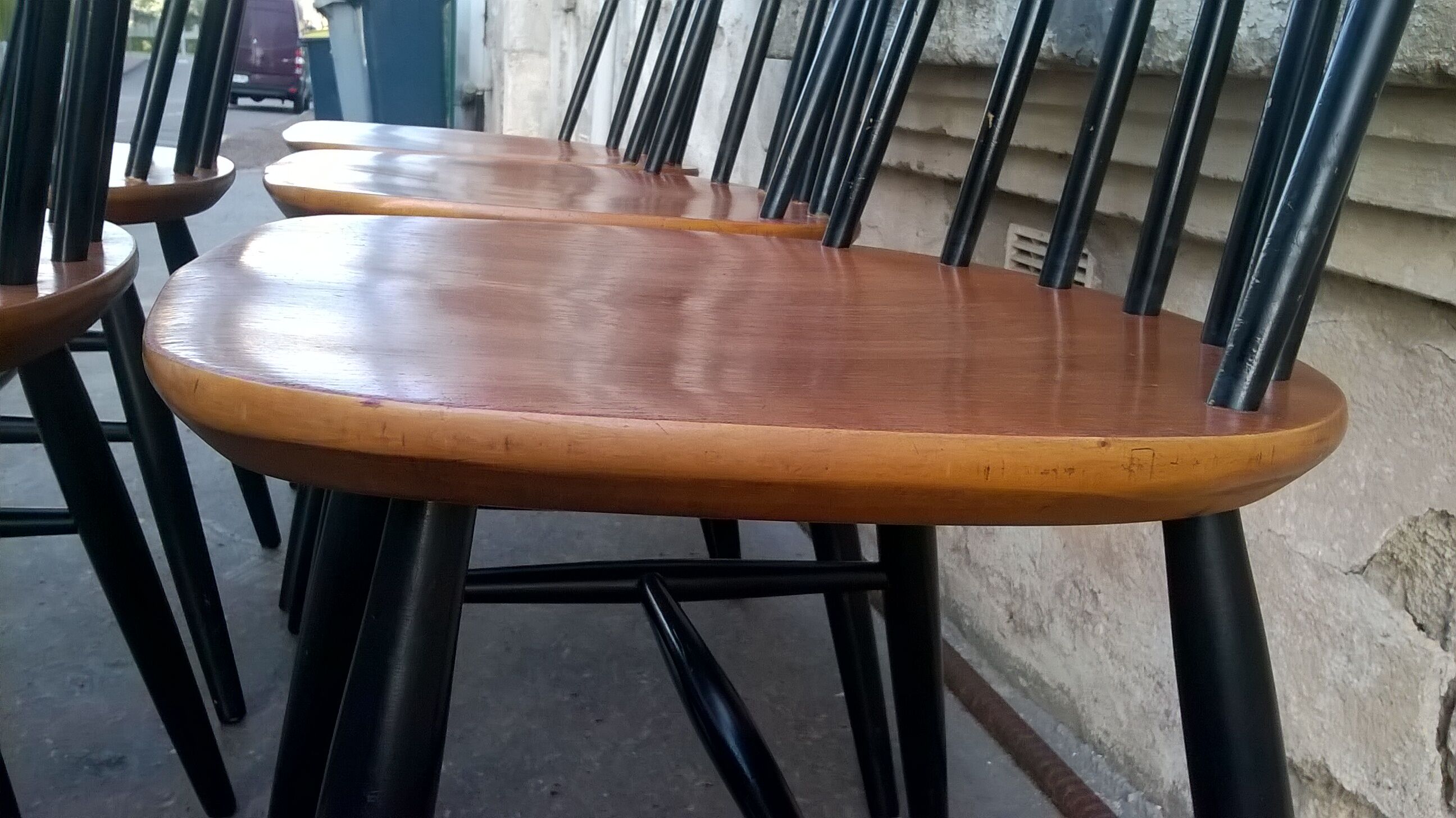 Set de 5  chaises scandinave Fanett d'Ilamri Tapiovaara