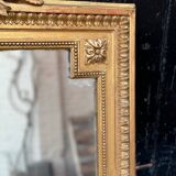 Louis XVI Style Mirror In Stuccoed And Gilded Wood Circa 1880