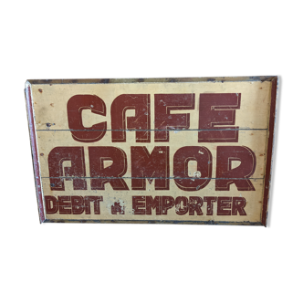 Old coffee sign