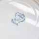 Set of 2 blue flower soup plates "Régence" st Amand and Hamage