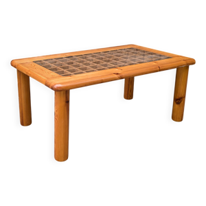 Table basse ajourée - pin