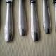 6 LB silver plated and stainless steel table knives
