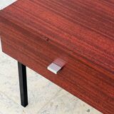 Vintage bedside table wood and metal from the 70s