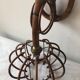 Cage shape wall lamp in rattan