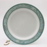 6 assiettes à dessert et le plat de service, graf von henneberg