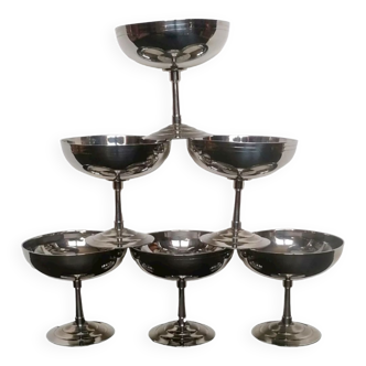 6 ice cups Letang Remy stainless steel 18/10