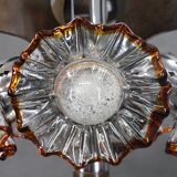 1970s Chandelier with Murano Glass Shades,Italy