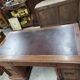 Art deco 4-door, 3-drawer, double-sided, 1930s flat desk