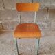 Vintage wood & metal school chair