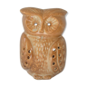 Photophore Ceramic Vallauris Owl Owl Beige Camel Made in France