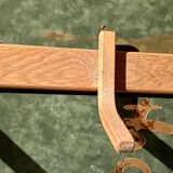 Wooden wall coat rack