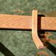 Wooden wall coat rack