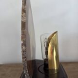 Vintage agate stone lamp