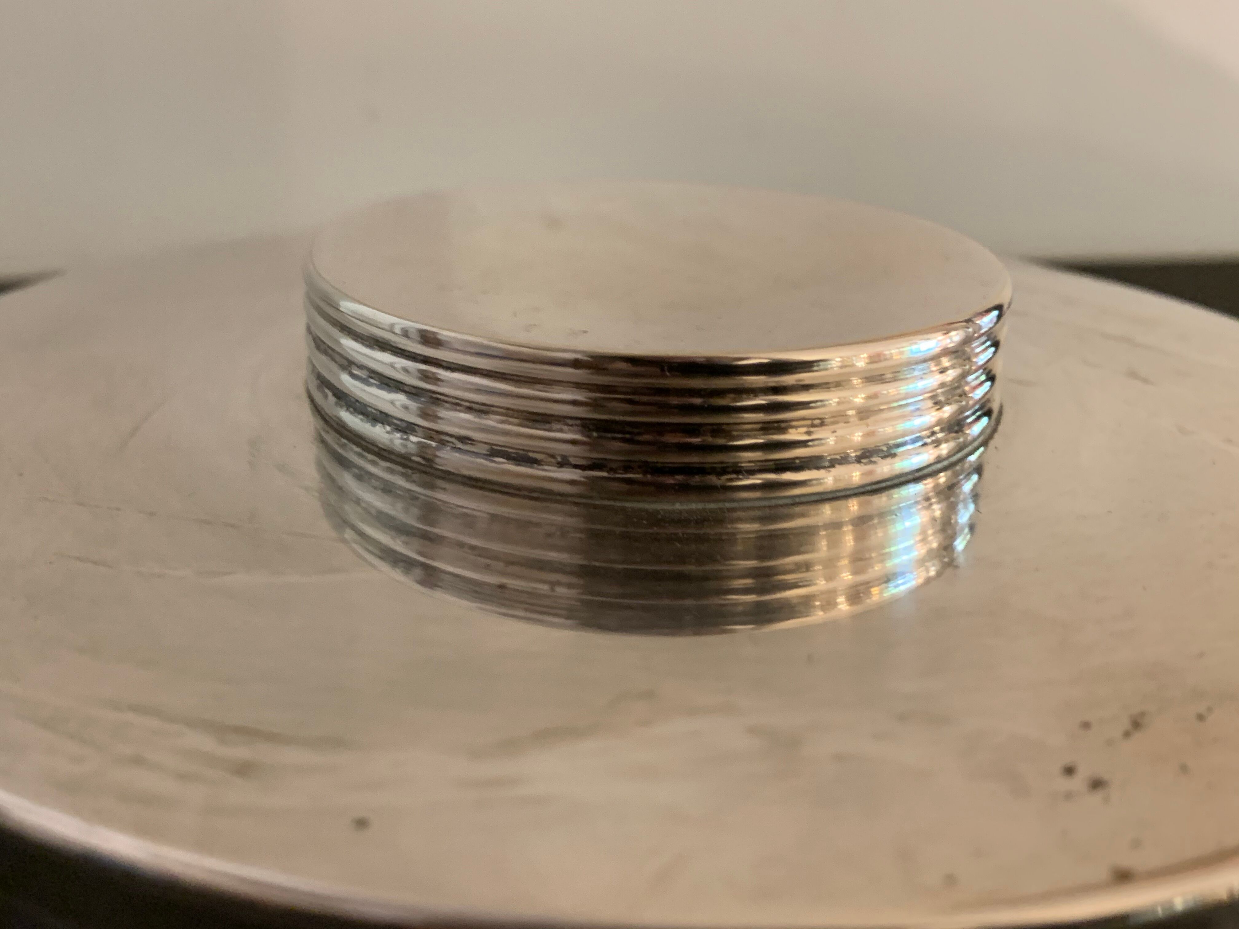 Christian Dior box with silver metal lid