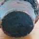 Black varnished terracotta pot