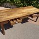 Farm table in Oak 1900 France 2 drawers