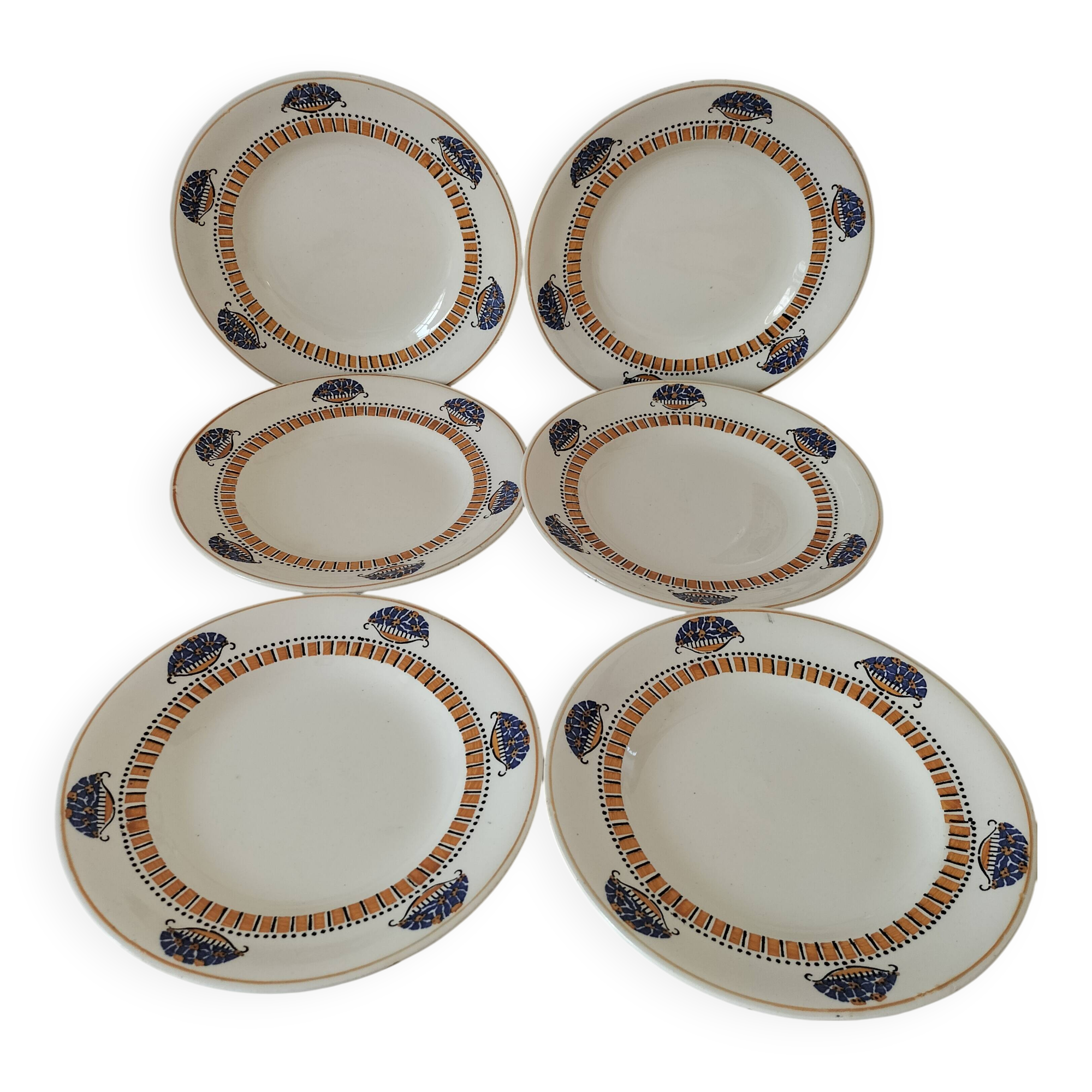Longwy Art Deco plates