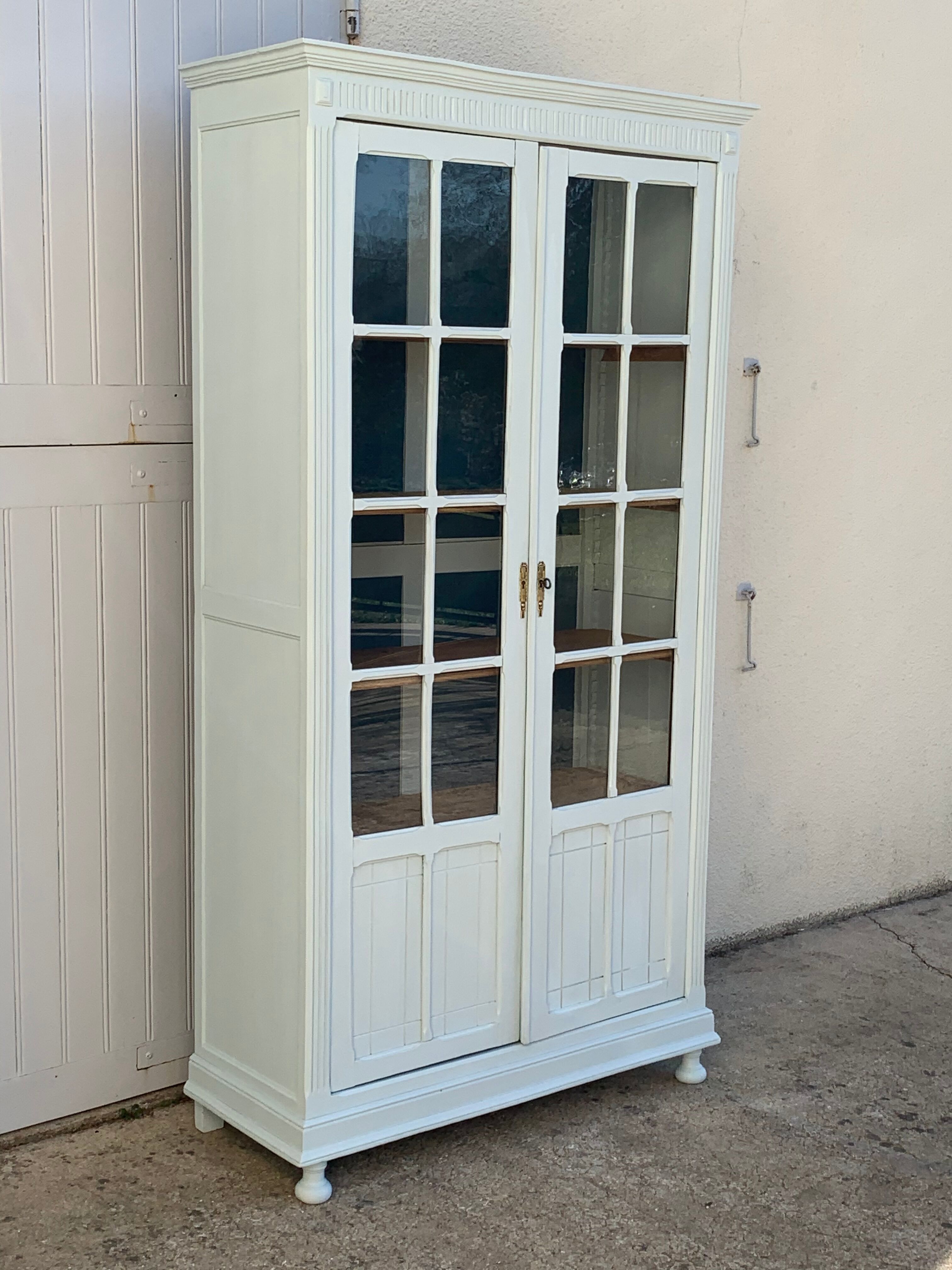 Glass-glazed Parisian wardrobe 1920