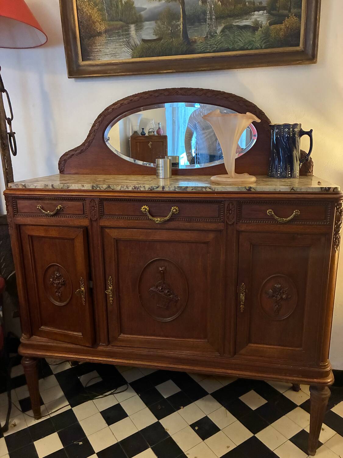 Marble sideboard