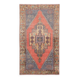 Red & Yellow Turkish Vintage Rug, 109x193Cm