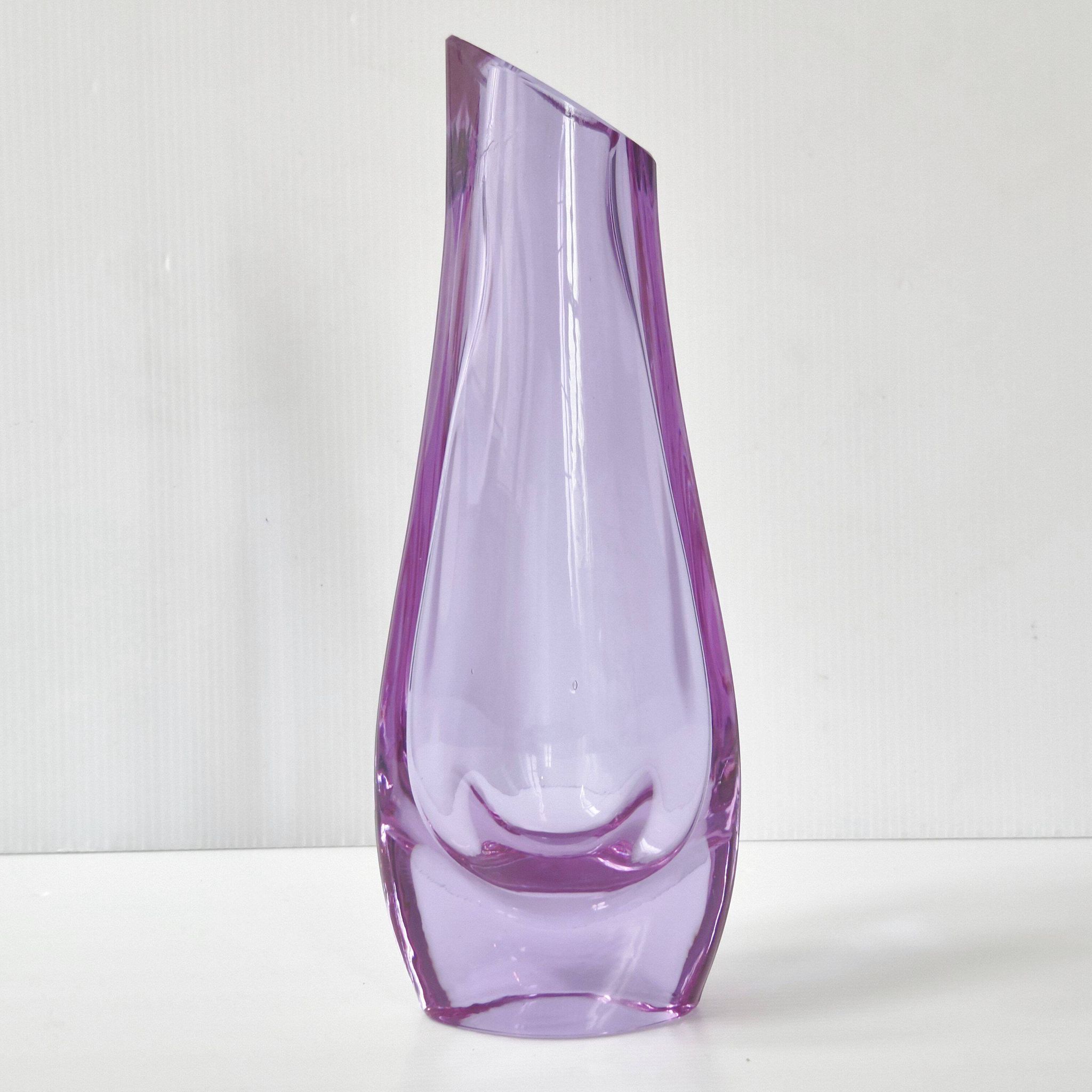 Vase vintage 1960 en verre