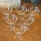6 vintage butterfly champagne glasses