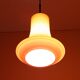 Dark red glass pendant light by Viktor Berndt for Flygsfors Sweden 1960s