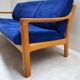 Scandinavian natural wood and fabric sofa, CFC Silkeborg, Denmark