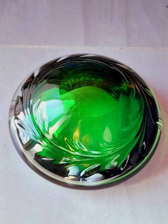 Multicoloured ashtray, Murano 1970.