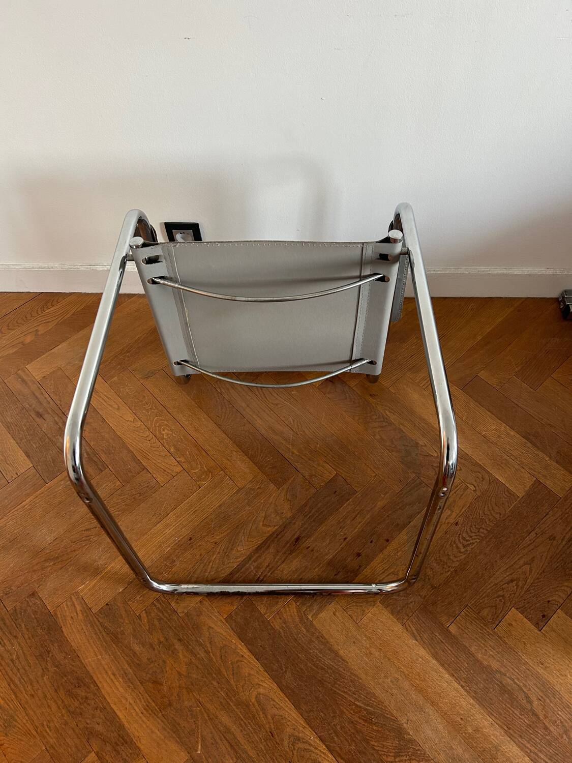 MG5 Grassi style chrome armchair