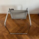 MG5 Grassi style chrome armchair