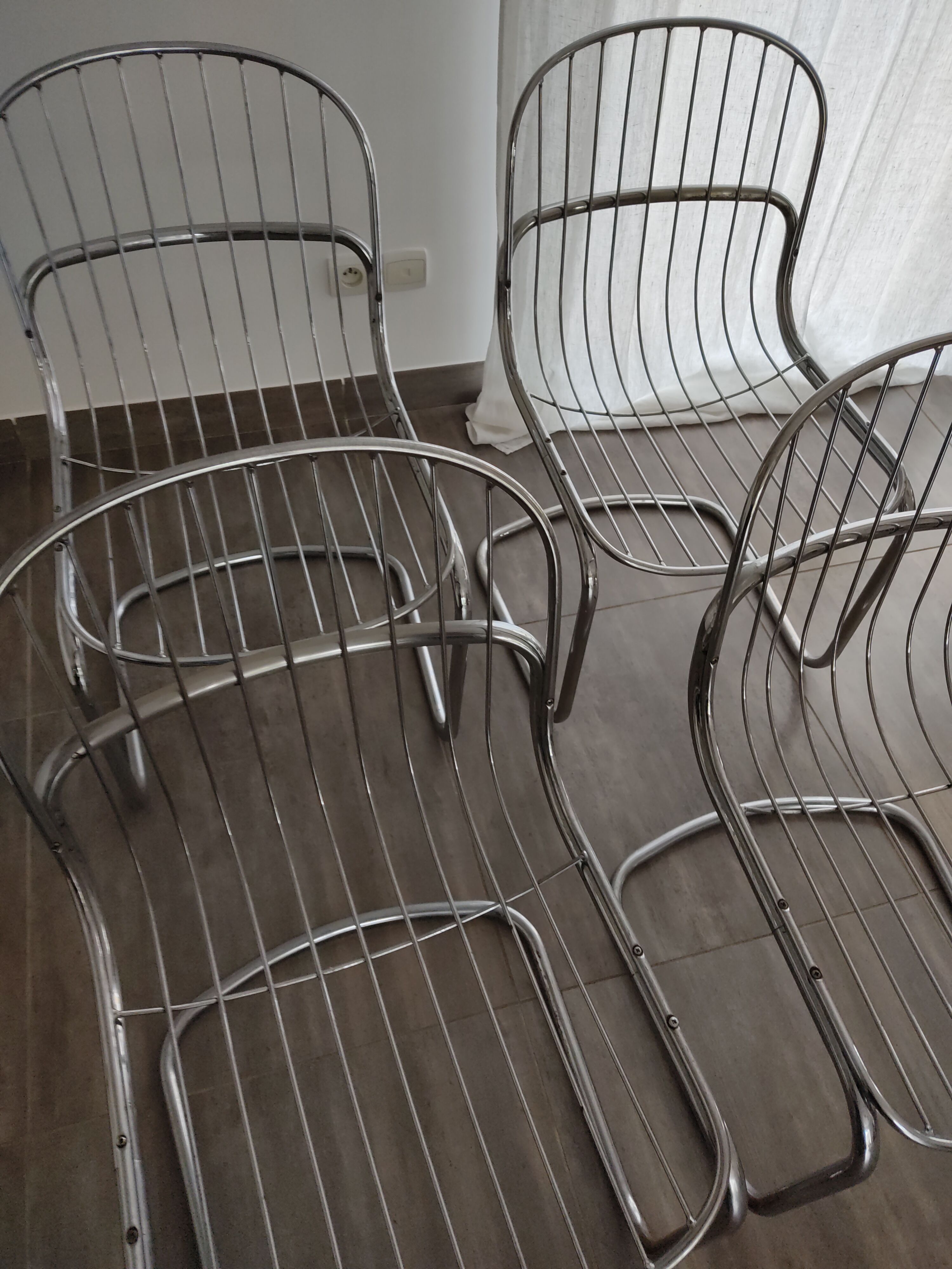 Set of 4 Gastone Rinaldi chairs