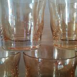 5 iridescent aperitif glasses