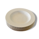 Suite of five soup plates, pagnossin ironstone, italy, vintage