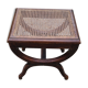 Cross-footed cane stool