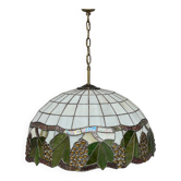 Tiffany suspension style. Leaded stained glass.