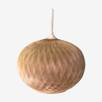 Suspension boule en osier