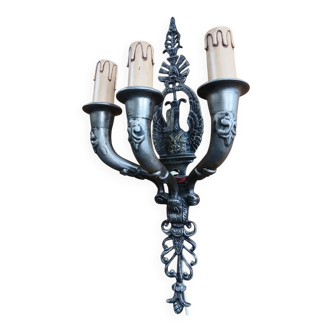 Applique Bronze Cygne Empire 19e