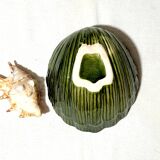 Empty shell-shaped pocket in vintage earthenware