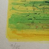 Lithograph "Cathedral of Boats" Jean Carzou (1907-2000)