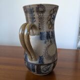 Large glazed stoneware pitcher by J.C. Courjault Kéraluc