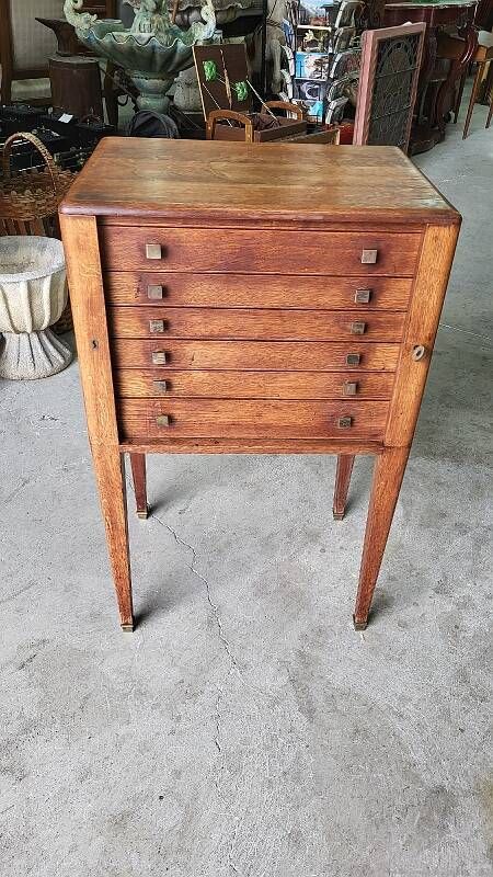 Meuble menagere art deco en chene