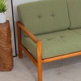 Canapé banquette 2 places verte , Europe de l'est