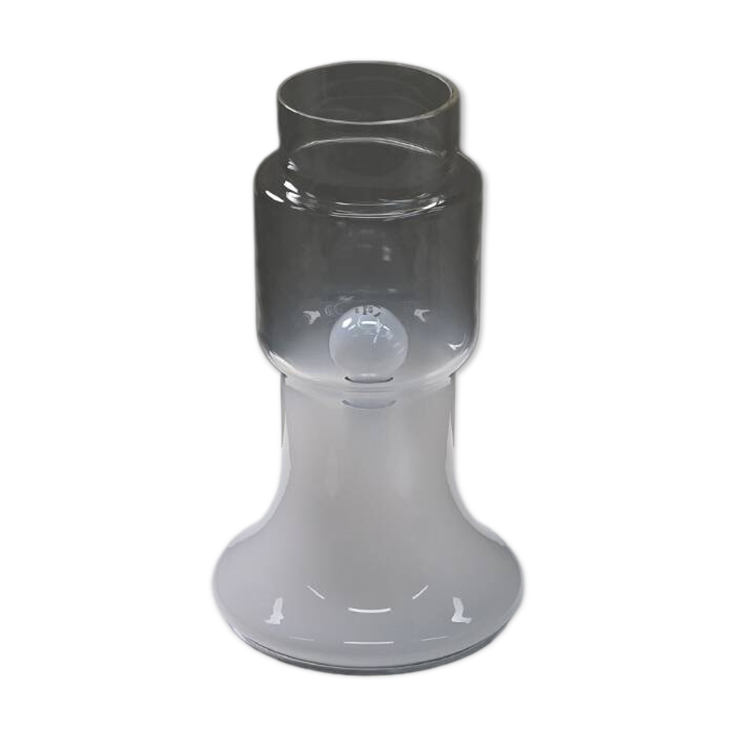 Glass Italian table lamp, 1970s Italy.